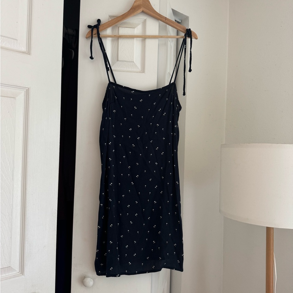 Brandy Melville Navy Palm Mini Dress
